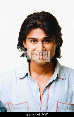 Portrait of a young man smiling Stock Photo