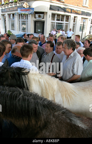 Horse dealers gathered outside Flanagan Arms pub in Wandsworth South ...