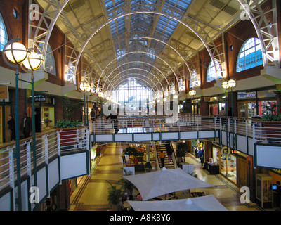 Interior of Shopping Arcade and Mall at V and A Waterfront Cape Town South Africa Stock Photo