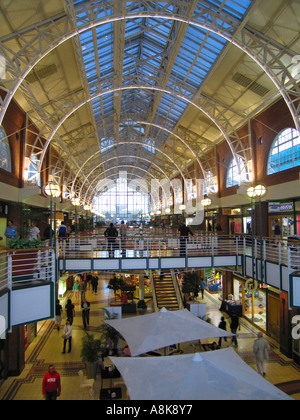 Interior of Shopping Arcade and Mall at V and A Waterfront Cape Town South Africa Stock Photo