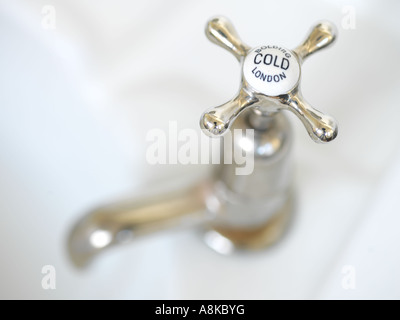 A cold tap Stock Photo
