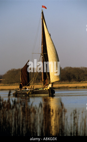 Sailing barge Cygnet on the River Alde, Iken, Suffolk, UK. Stock Photo