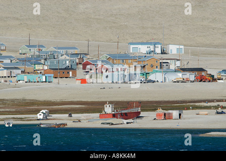 Inuit community of Resolute Bay Cornwallis Island Parry Channel at the Lancaster Sound Canada Stock Photo