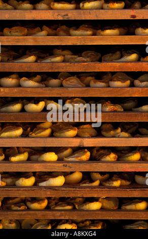 Drying pears, Angas Park Fruit Processing Plant, Loxton,    South Australia Stock Photo