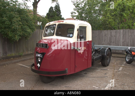 Vintage British Railways Scammell Scarab 3 wheeled vehicle Stock Photo