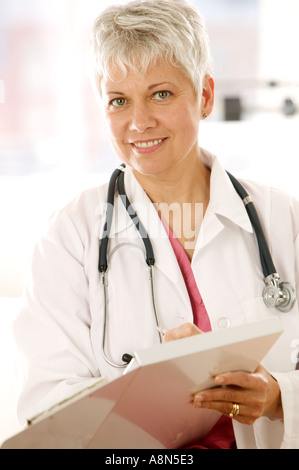 Portrait of a female physician Stock Photo