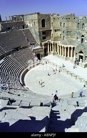 Roman amphitheatre - Bosra, SYRIA Stock Photo