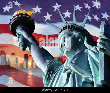 USA - NEW YORK: Americana Concept Stock Photo