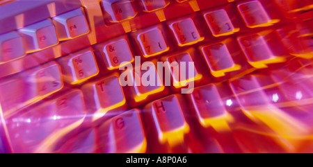 Distorted Computer keyboard Stock Photo - Alamy