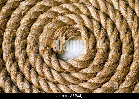 Rope Coil Stock Photo