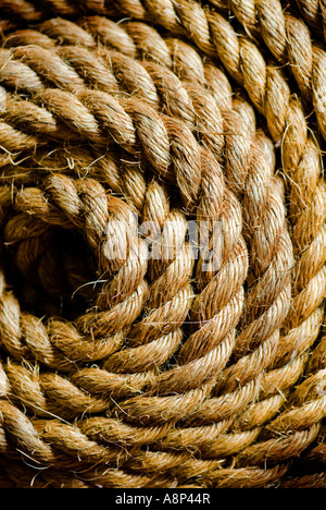 Rope Coil Stock Photo
