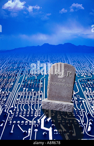 R I P Old Technology Stock Photo