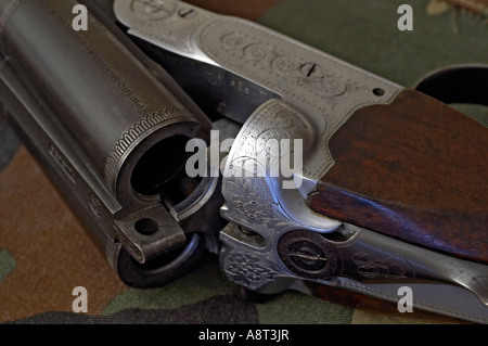 Pietro Beretta 16 Gauge Side By Side Shotgun Made In Italy Stock Photo ...