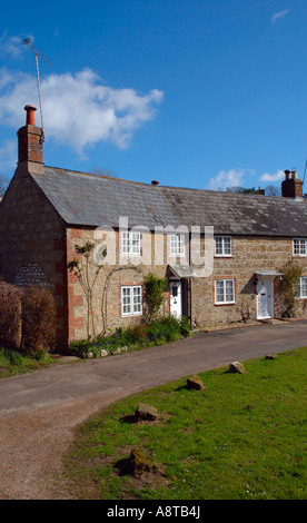 Scenic Street, Winkle Street, Calbourne, Isle of Wight, England, UK, GB. Stock Photo