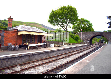 Carrog Railway Station North Wales Stock Photo