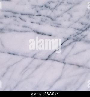 Still life closeup of white Marble with black veins. Stock Photo