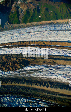 Medial moraine patterns on the Kennicott Glacier Wrangell St Elias ...