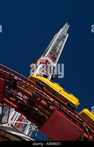Thrill rides on the Stratosphere Hotel Las Vegas Stock Photo