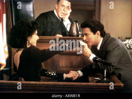 MY COUSIN VINNY - 1992 TCF film with from left Marisa Tomei, Fred Gwynne and Joe Pesci Stock Photo