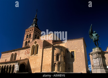 Iglesia de San Martin, San Martin Church, Plaza de Medina del Campo, Segovia, Segovia Province, Castile and Leon, Spain Stock Photo