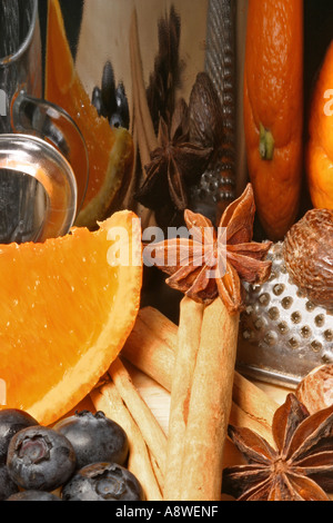Mulled Wine Ingredients Stock Photo