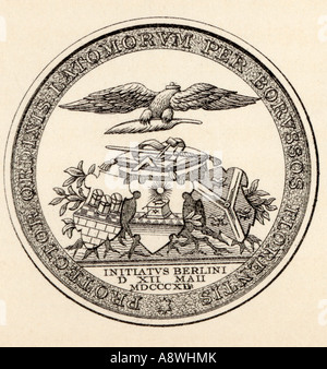 Masonic Seal Engraving Stock Photo