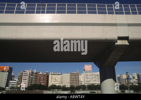 An expressway flyover near Asakusa in Tokyo, Japan Stock Photo