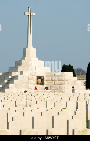 Graves at Tyne Cot Military cemetery Stock Photo