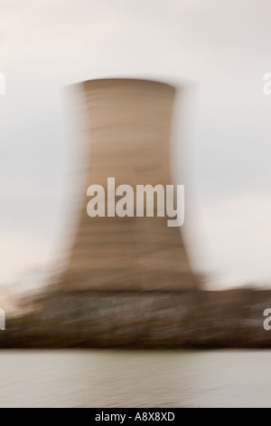 Cooling tower at Three Mile Island Nuclear Power Generating Station Middletown Pennsylvania Stock Photo