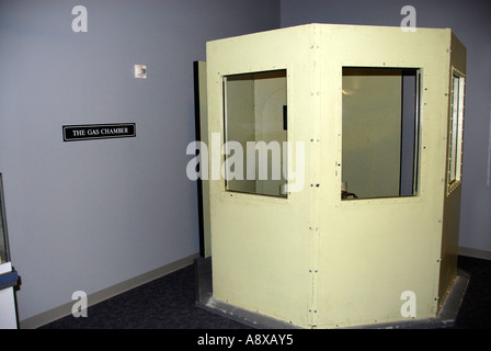 Gas chamber at the American Police Hall of Fame Titusville Florida FL Stock Photo