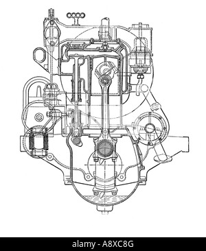 DIAGRAM OF FOUR CYLINDER PETROL ENGINE CAR CHASSIS WITH CHAIN DRIVE ...