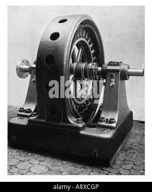 THREE PHASE 105 HORSE POWER GENERATOR Stock Photo