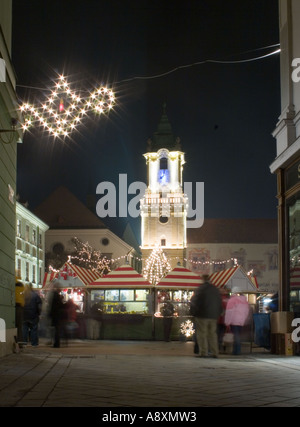 Municipal Baroque Town Hall With White And Red Facades, Decorated With 