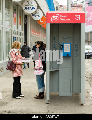 Slovak telecom Box on Sturova Bratislava Slovakia Stock Photo