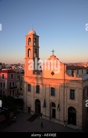 Greeece Western Crete The Cathedral Church of Chania Church of the Trimaryri Stock Photo