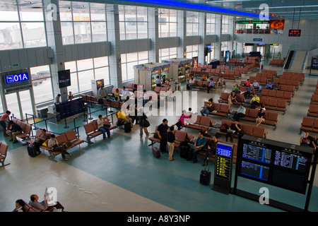 Departures Lounge, Capital China International Airport Beijing China PEK BJS Stock Photo