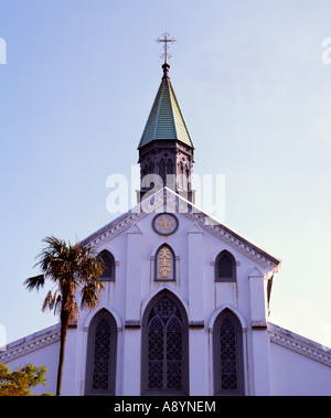 Oura Catholic Church Built by French missionaries in 1864. National treasure & the oldest church in Japan Stock Photo