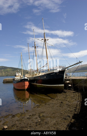 Maritime Museum on three masted schooner Inverary Argyll Scotland Stock Photo