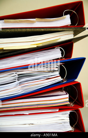 Pile of folders Stock Photo