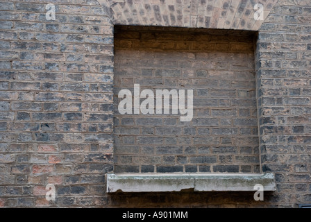 Bricked up window In Cambridge, England Stock Photo