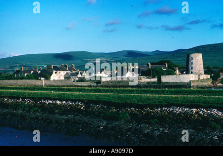 Blennerville Kerry Eire Circa 1973. The old mill before restoration when it was part of a pig farm Stock Photo