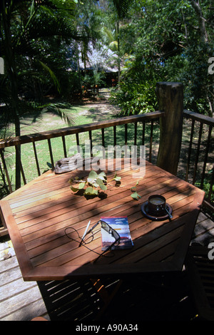 010 1997 Double Island Queensland Australia Guest hut Stock Photo