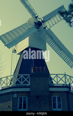 Windmill, Wimbledon Common, London, England Stock Photo