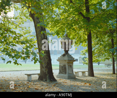 Autumn in the garden of the Palazzo Reale, Turin, Italy. The gardens were laid out by the famous French garden designer Andre Le Nôtre in 1697 Stock Photo