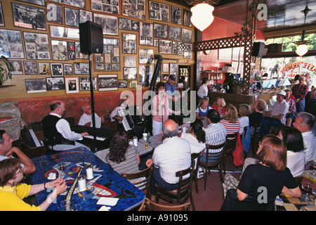 Caffe Trieste North Beach San Francisco CA Live Music At Weekly Saturday Afternoon Giotta Family Concert Stock Photo