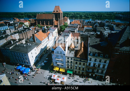 Overview of Torun, Poland Stock Photo