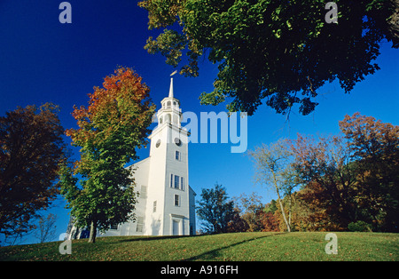 New England Church, Strafford, Vermont, USA Stock Photo