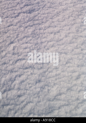 dh  SNOW BACKGROUND Close up of white snow back drop background texture icy pattern ground wintery Stock Photo