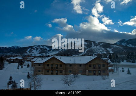 Winter Scenes Park City Utah Stock Photo