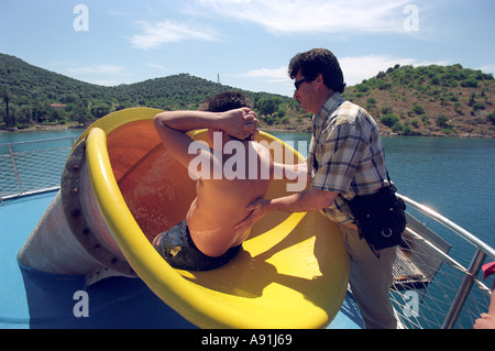 12 Island cruise from Fethiye in Turkey Stock Photo